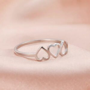 Bague 3 Coeurs - Bague Coeur