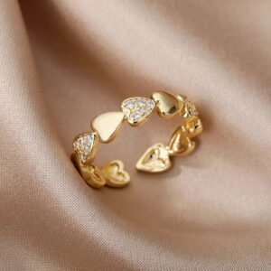 Bague Coeur Ajustable - Bague Coeur