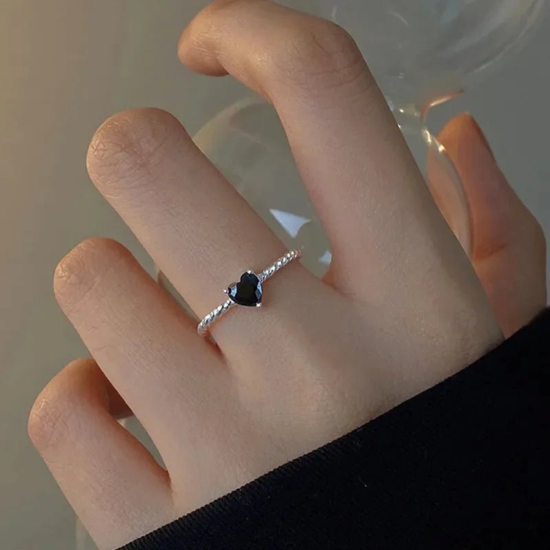 Bague Coeur Noir