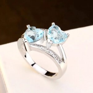 Bague Coeur Topaze - Bague Coeur